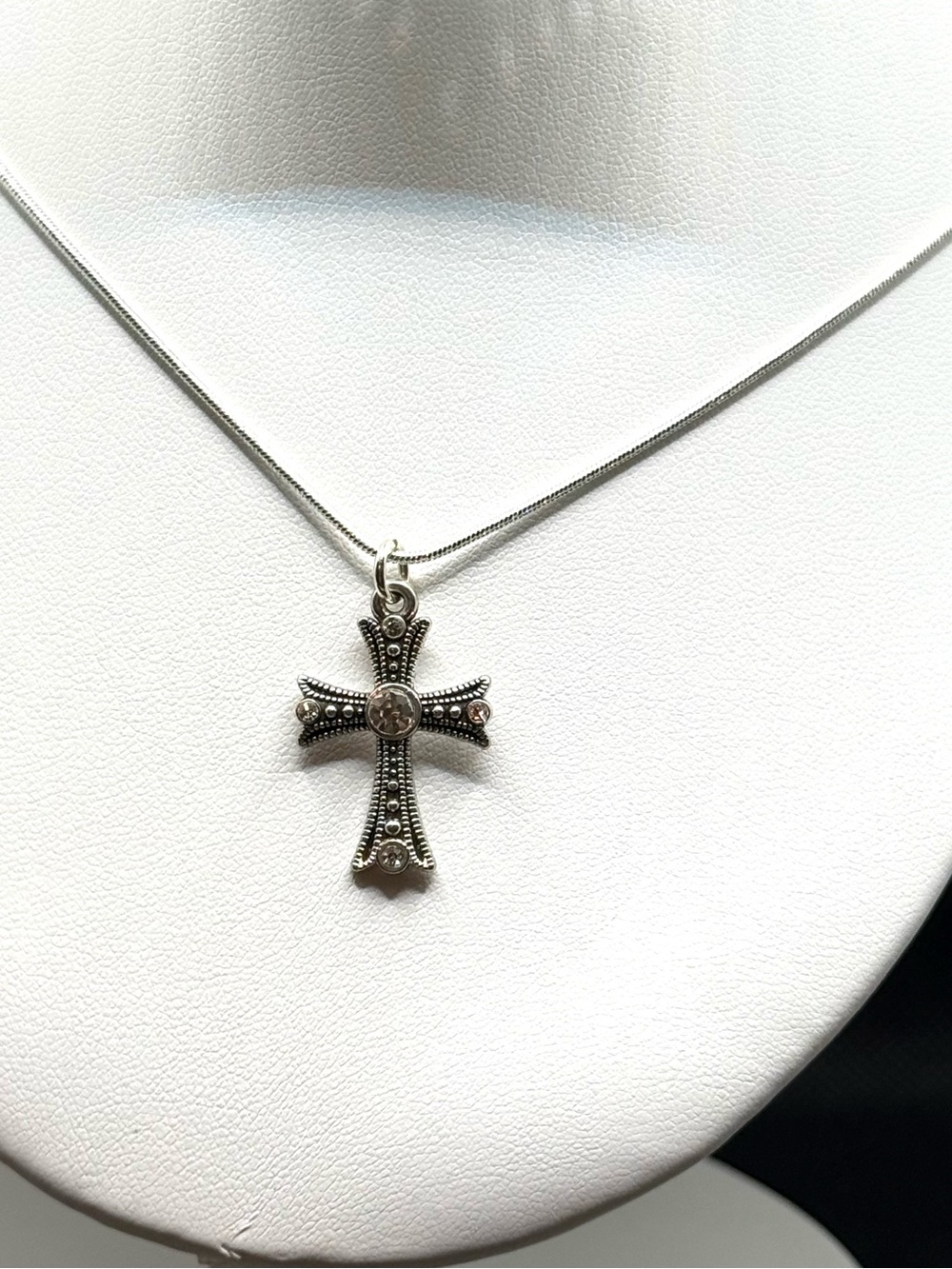 NEW Sterling Silver Cross Pendant Necklace